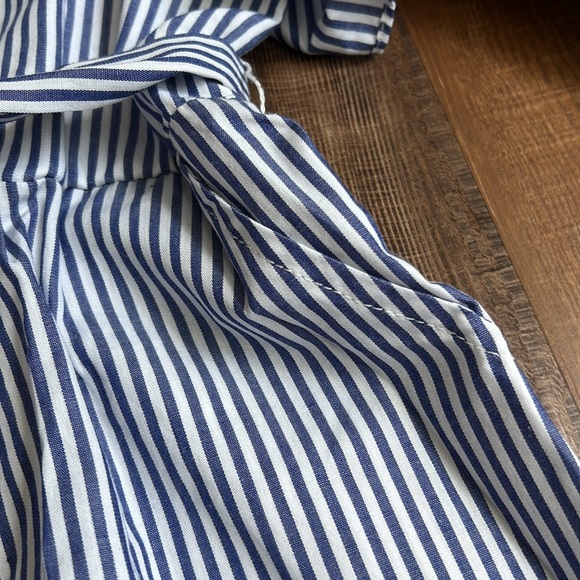 Girls Striped Romper - Picture 3 of 4